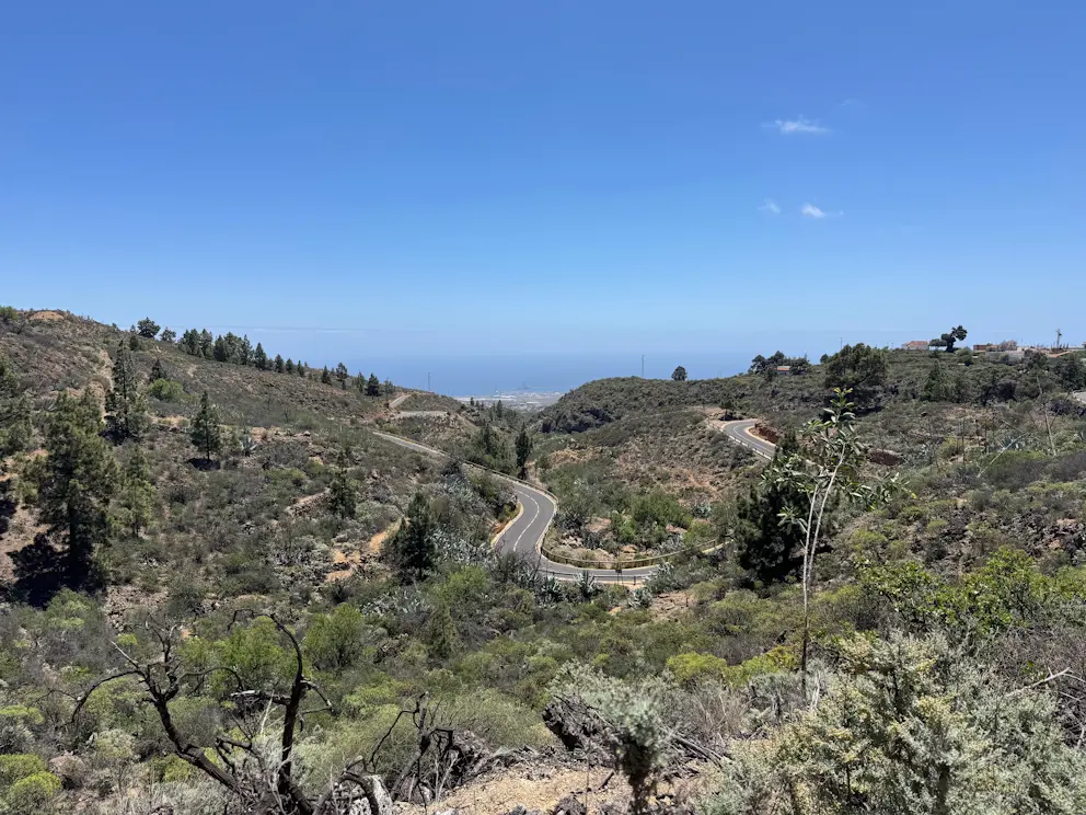 Panorama z widokiem na drogę