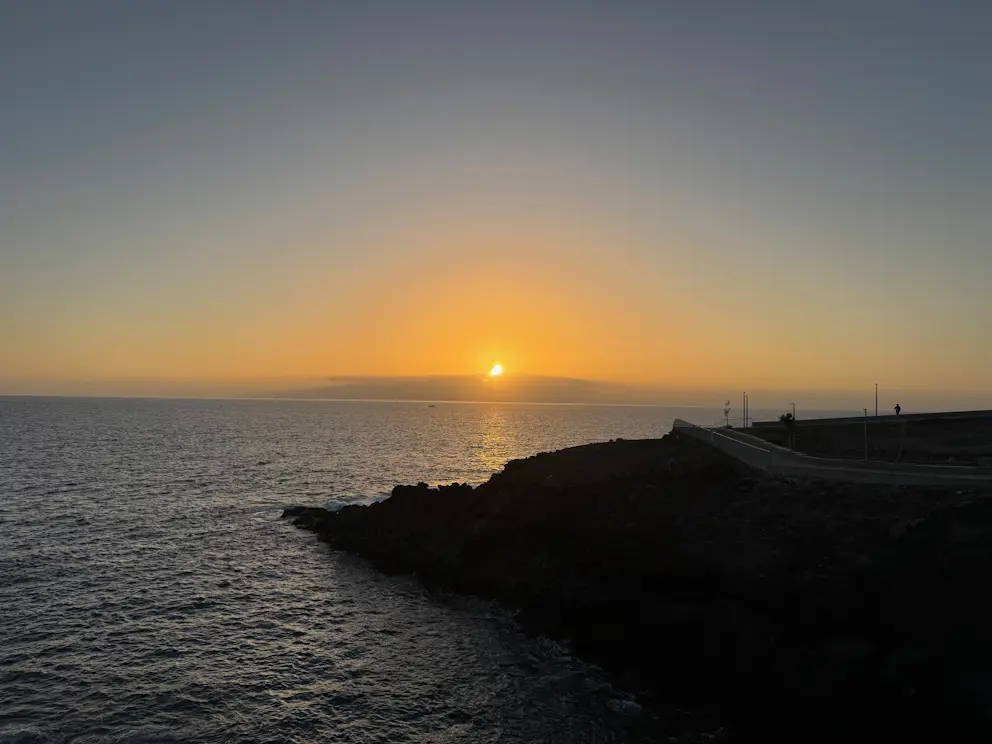 Zachód słońca nad La Gomerą