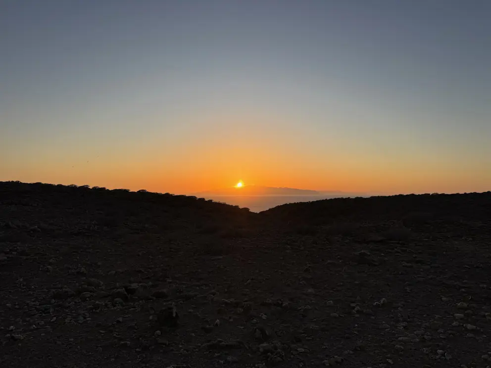 Zachód słońca nad La Gomerą