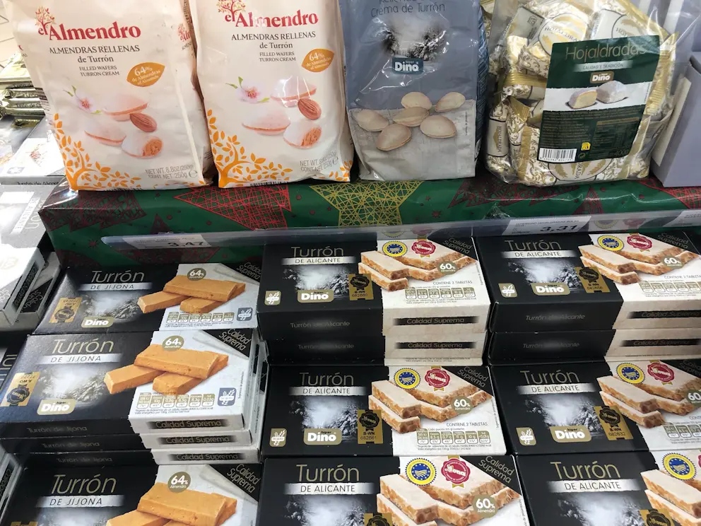 Różne typy turróna - Jijona i Alicante